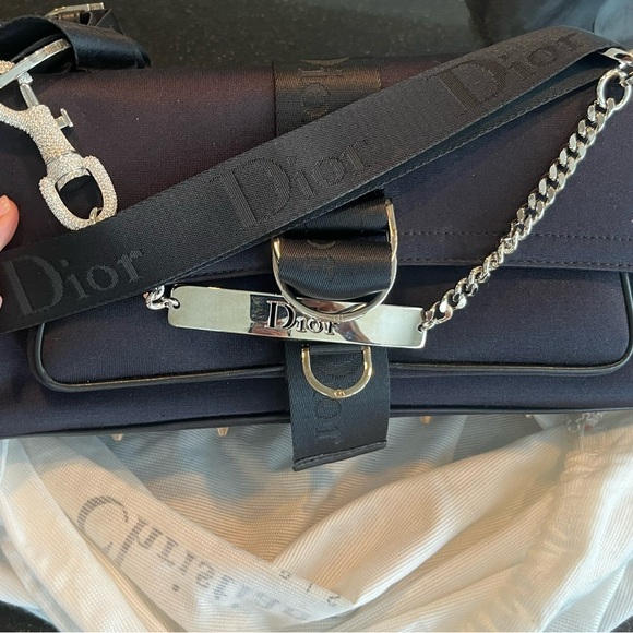 CHRISTIAN DIOR BY JOHN GALLIANO SS 2003 BLACK JERSEY HARDCORE BAG - Picture 6 of 11